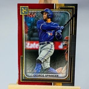 George Springer #50  SP 01/50 Topps Museum Collection 2023 Bookend